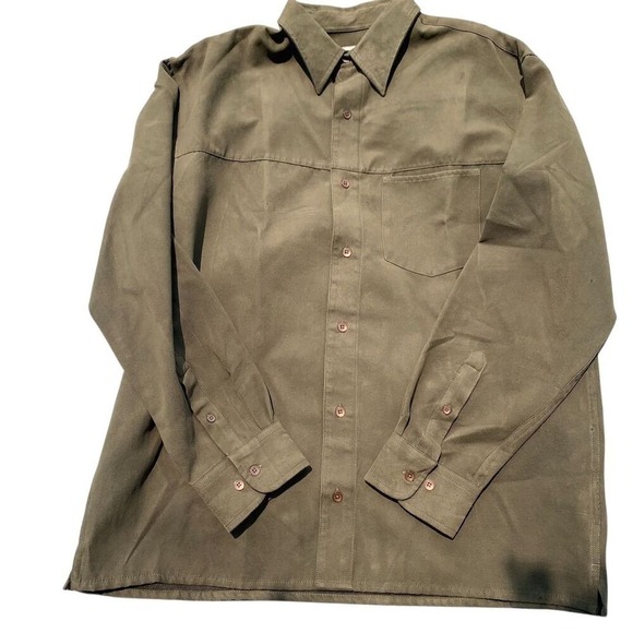 Fieldmaster Other - Fieldmaster Men's‎ Long Sleeve Green Button-Up Shirt Size M Casual